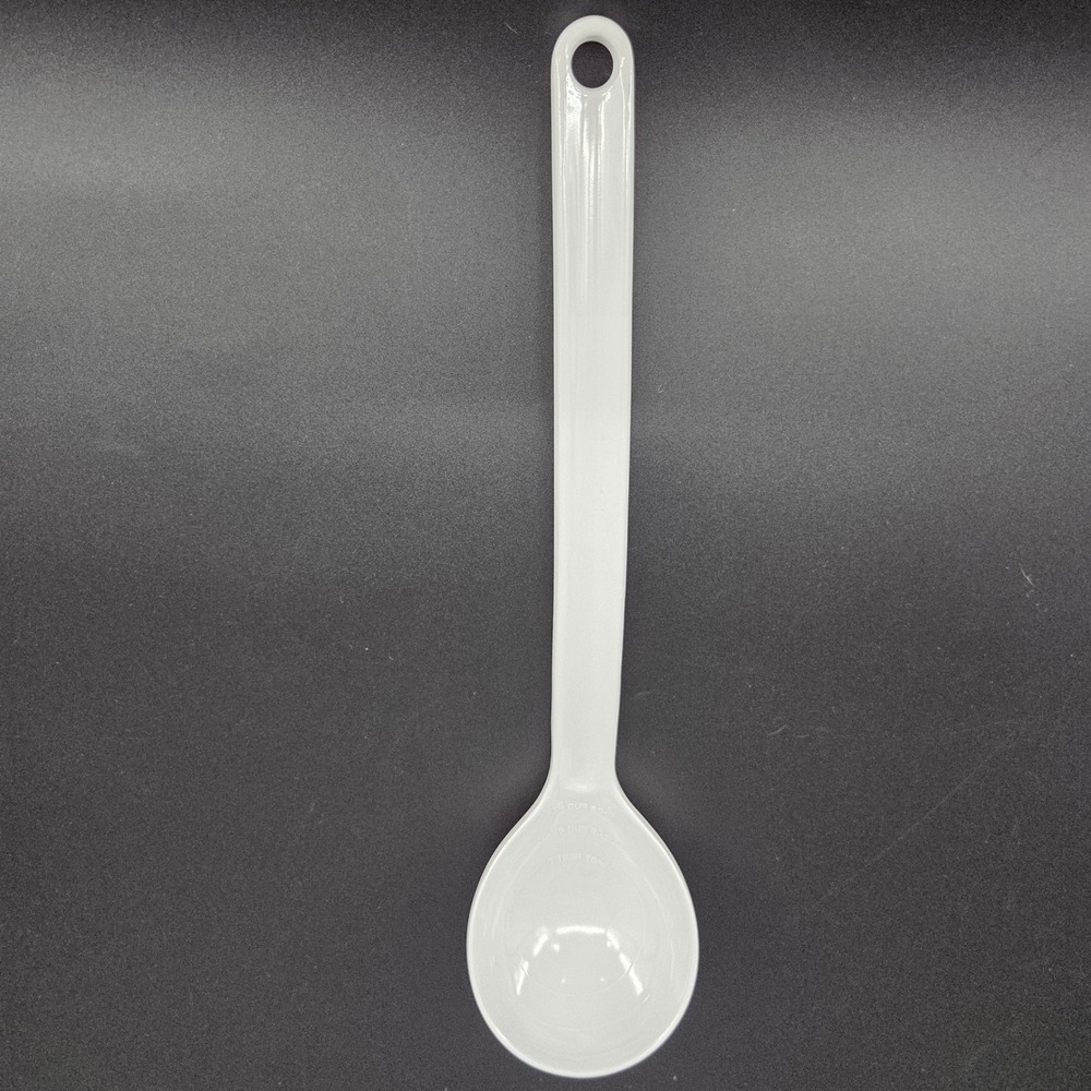 Trudeau Hellinger Design White Melamine Measuring Mixing Spoon 2904 1/4 Cup 60ml